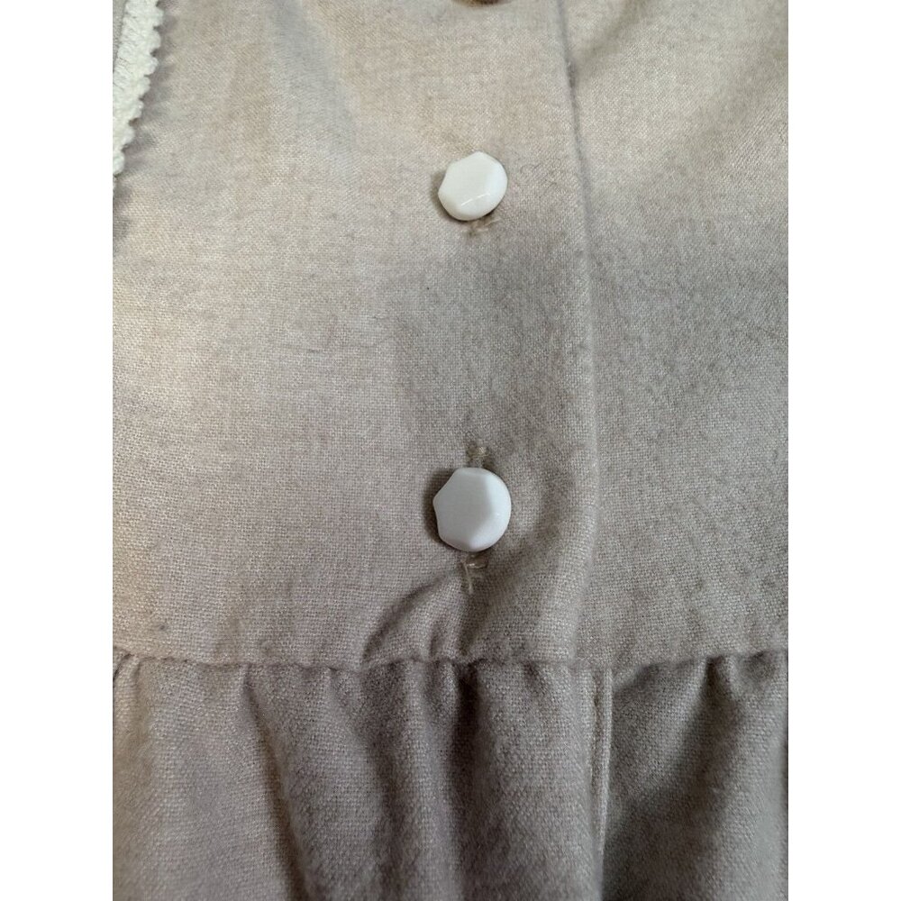 Artisan NY Dress long Sleeve Beige Smocked Baby Dress Polka Dot Detail 12 Months - Picture 7 of 10